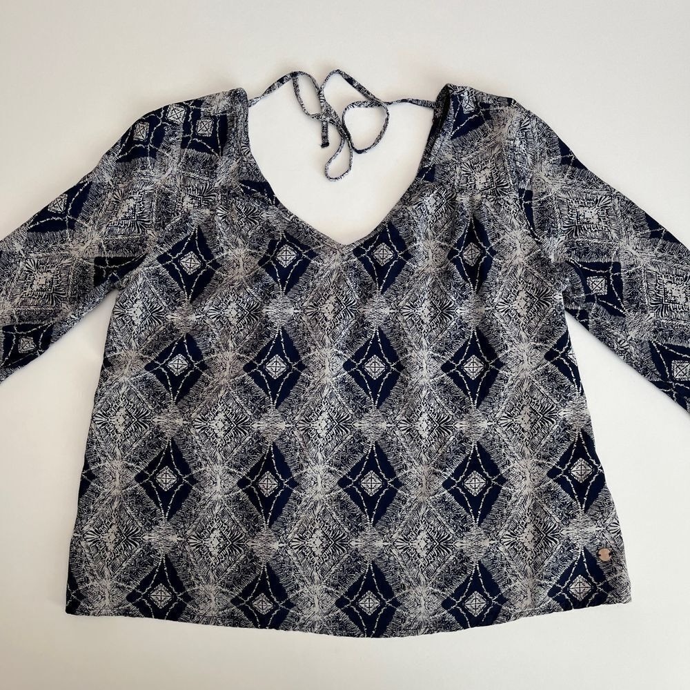 Roxy Blue Diamond Long Sleeve Womens Top, Roxy Light Long Sleeve Blouse Roxy F12